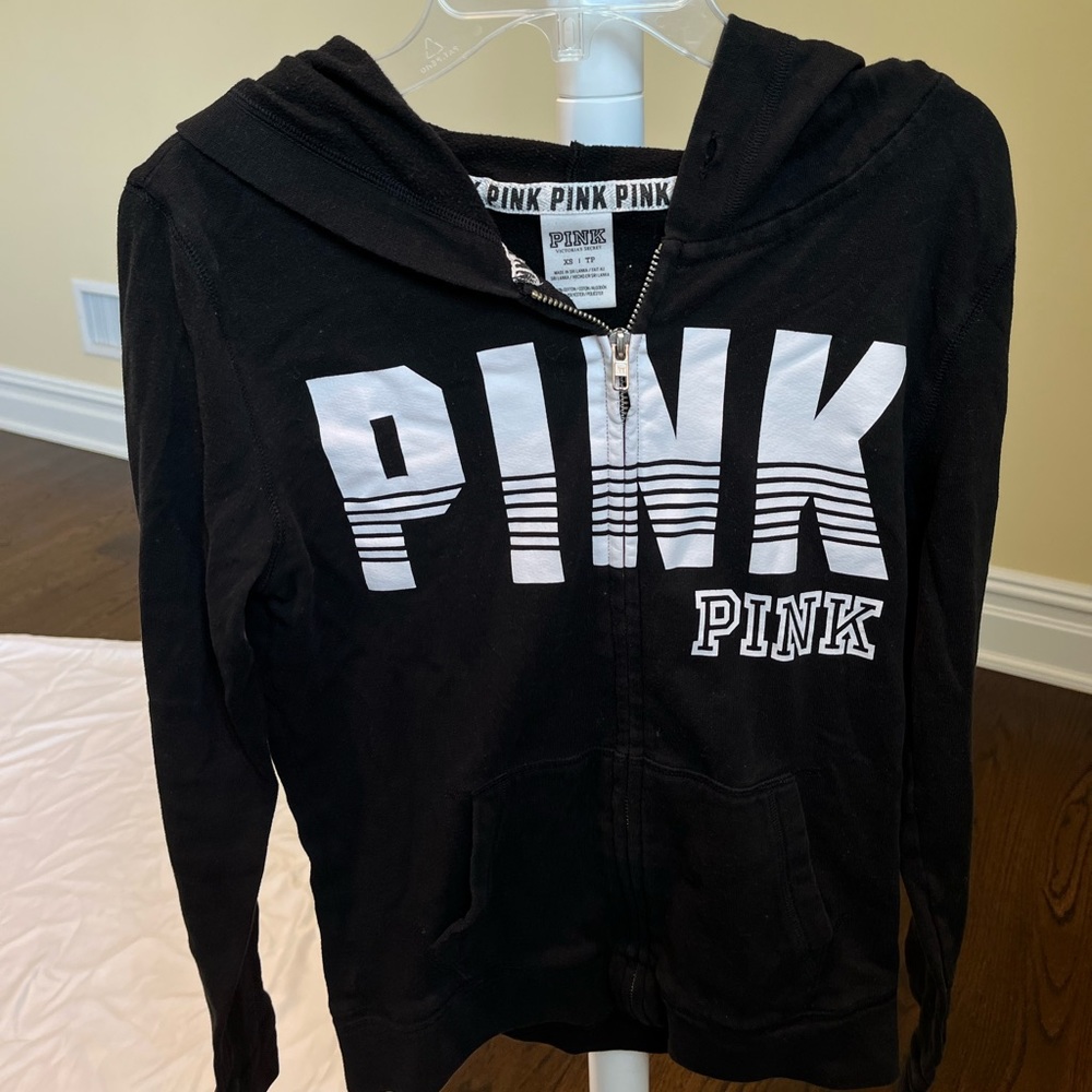 VS Pink Zip Up Hoodie